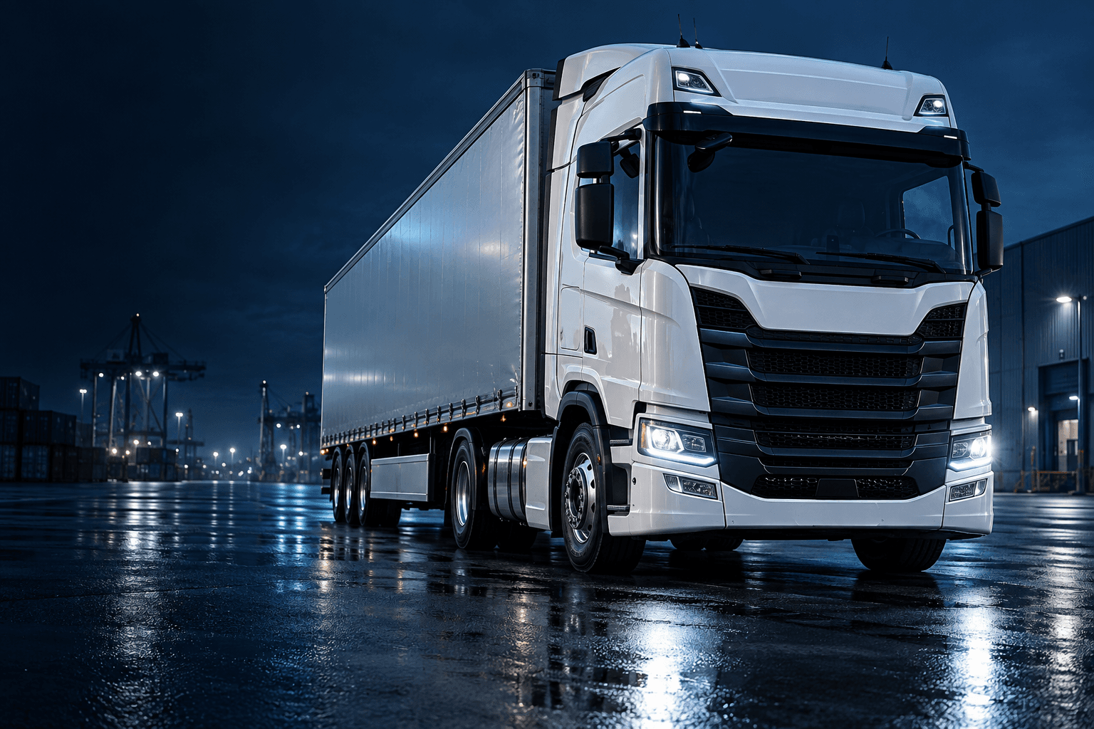 Illustrative commercial truck, ready for the demands of fleet operations